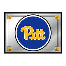 Load image into Gallery viewer, Pitt Panthers: Team Spirit - Framed Mirrored Wall Sign - The Fan-Brand