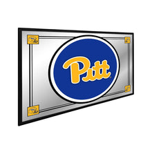 Load image into Gallery viewer, Pitt Panthers: Team Spirit - Framed Mirrored Wall Sign - The Fan-Brand