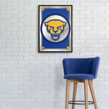 Load image into Gallery viewer, Pitt Panthers: Team Spirit, Mascot - Framed Mirrored Wall Sign - The Fan-Brand