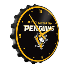 Load image into Gallery viewer, Pittsburgh Penguins: Bottle Cap Wall Clock - The Fan-Brand