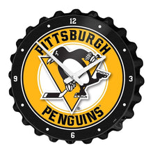 Load image into Gallery viewer, Pittsburgh Penguins: Bottle Cap Wall Clock - The Fan-Brand