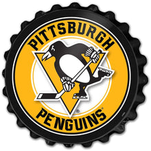 Load image into Gallery viewer, Pittsburgh Penguins: Bottle Cap Wall Sign - The Fan-Brand
