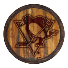 Load image into Gallery viewer, Pittsburgh Penguins: Branded &quot;Faux&quot; Barrel Top Sign - The Fan-Brand