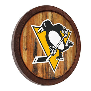 Pittsburgh Penguins: "Faux" Barrel Top Sign - The Fan-Brand