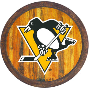 Pittsburgh Penguins: "Faux" Barrel Top Sign - The Fan-Brand