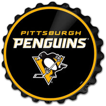 Load image into Gallery viewer, Pittsburgh Penguins: Logo - Bottle Cap Wall Sign - The Fan-Brand