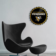 Load image into Gallery viewer, Pittsburgh Penguins: Logo - Bottle Cap Wall Sign - The Fan-Brand