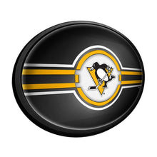 Load image into Gallery viewer, Pittsburgh Penguins: Oval Slimline Lighted Wall Sign - The Fan-Brand