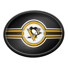 Load image into Gallery viewer, Pittsburgh Penguins: Oval Slimline Lighted Wall Sign - The Fan-Brand