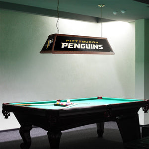 Pittsburgh Penguins: Premium Wood Pool Table Light - The Fan-Brand