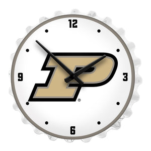 Purdue Boilermakers: Bottle Cap Lighted Wall Clock - The Fan-Brand