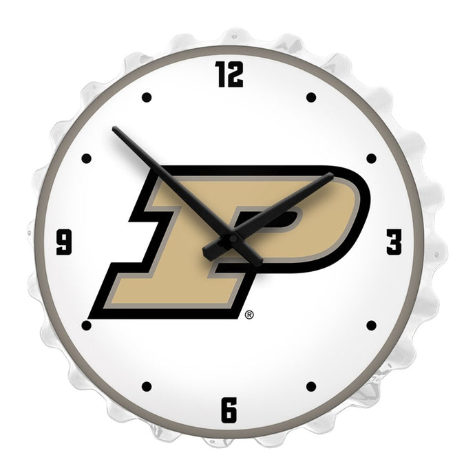 Purdue Boilermakers: Bottle Cap Lighted Wall Clock - The Fan-Brand