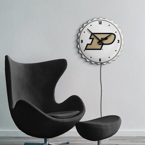 Purdue Boilermakers: Bottle Cap Lighted Wall Clock - The Fan-Brand