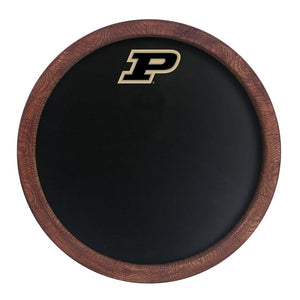 Purdue Boilermakers: Chalkboard "Faux" Barrel Top Sign - The Fan-Brand