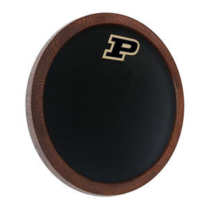 Purdue Boilermakers: Chalkboard "Faux" Barrel Top Sign - The Fan-Brand