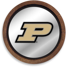 Load image into Gallery viewer, Purdue Boilermakers: &quot;Faux&quot; Barrel Top Mirrored Wall Sign - The Fan-Brand