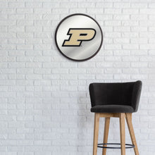 Load image into Gallery viewer, Purdue Boilermakers: Modern Disc Mirrored Wall Sign - The Fan-Brand