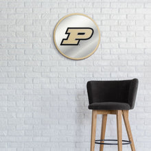 Load image into Gallery viewer, Purdue Boilermakers: Modern Disc Mirrored Wall Sign - The Fan-Brand