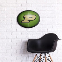 Load image into Gallery viewer, Purdue Boilermakers: On the 50 - Oval Slimline Lighted Wall Sign - The Fan-Brand