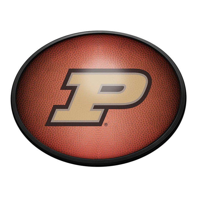 Purdue Boilermakers: Pigskin - Oval Slimline Lighted Wall Sign - The Fan-Brand