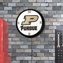 Load image into Gallery viewer, Purdue Boilermakers: Retro Lighted Wall Clock - The Fan-Brand