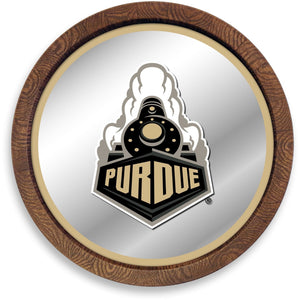 Purdue Boilermakers: Special - "Faux" Barrel Top Mirrored Wall Sign - The Fan-Brand