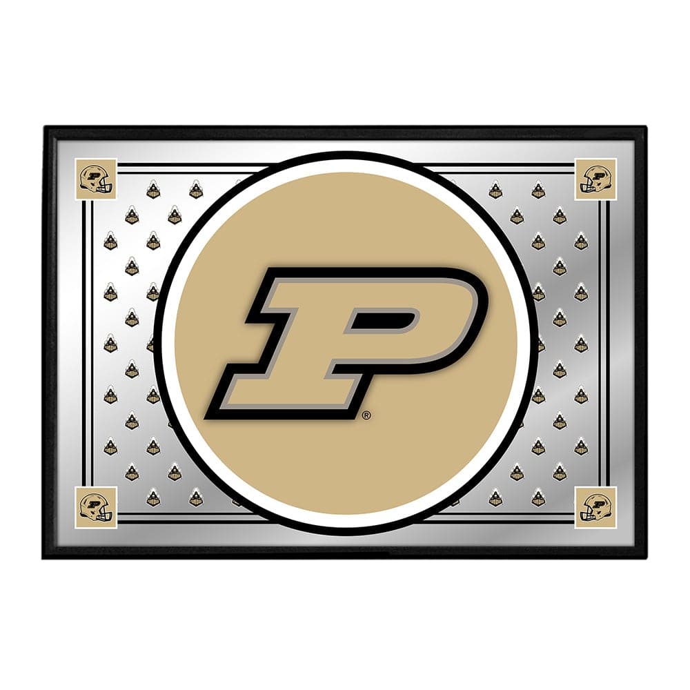 Purdue Boilermakers: Team Spirit - Framed Mirrored Wall Sign - The Fan-Brand