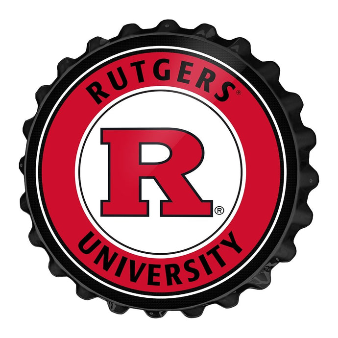 Rutgers Scarlet Knights: Bottle Cap Wall Sign - The Fan-Brand