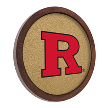 Load image into Gallery viewer, Rutgers Scarlet Knights: &quot;Faux&quot; Barrel Framed Cork Board - The Fan-Brand