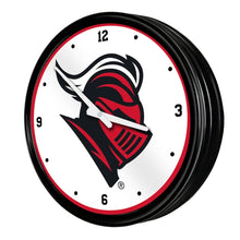 Load image into Gallery viewer, Rutgers Scarlet Knights: Knight - Retro Lighted Wall Clock - The Fan-Brand