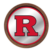 Load image into Gallery viewer, Rutgers Scarlet Knights: Mirrored Barrel Top Mirrored Wall Sign - The Fan-Brand
