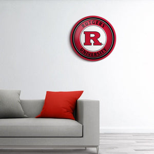 Rutgers Scarlet Knights: Modern Disc Wall Sign - The Fan-Brand