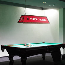 Load image into Gallery viewer, Rutgers Scarlet Knights: Premium Wood Pool Table Light - The Fan-Brand