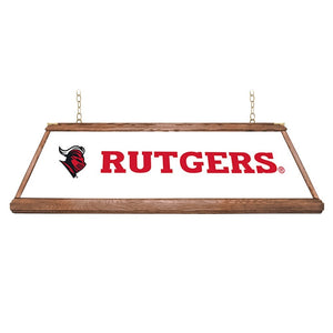 Rutgers Scarlet Knights: Premium Wood Pool Table Light - The Fan-Brand