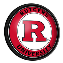 Load image into Gallery viewer, Rutgers Scarlet Knights: Round Slimline Lighted Wall Sign - The Fan-Brand
