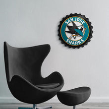 Load image into Gallery viewer, San Jose Sharks: Bottle Cap Wall Sign - The Fan-Brand