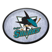 Load image into Gallery viewer, San Jose Sharks: Ice Rink - Oval Slimline Lighted Wall Sign - The Fan-Brand