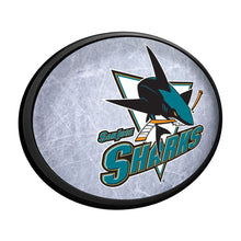 Load image into Gallery viewer, San Jose Sharks: Ice Rink - Oval Slimline Lighted Wall Sign - The Fan-Brand