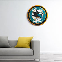 Load image into Gallery viewer, San Jose Sharks: Modern Disc Wall Sign - The Fan-Brand