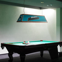 Load image into Gallery viewer, San Jose Sharks: Premium Wood Pool Table Light - The Fan-Brand