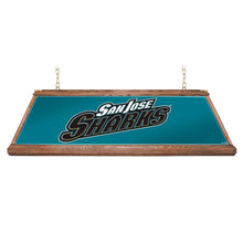 Load image into Gallery viewer, San Jose Sharks: Premium Wood Pool Table Light - The Fan-Brand