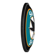 Load image into Gallery viewer, San Jose Sharks: Round Slimline Lighted Wall Sign - The Fan-Brand
