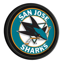 Load image into Gallery viewer, San Jose Sharks: Round Slimline Lighted Wall Sign - The Fan-Brand