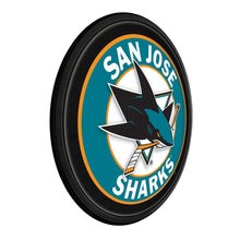 Load image into Gallery viewer, San Jose Sharks: Round Slimline Lighted Wall Sign - The Fan-Brand