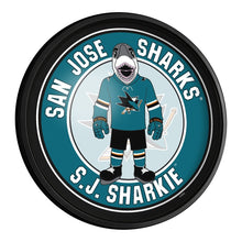 Load image into Gallery viewer, San Jose Sharks: S.J. Sharkie - Round Slimline Lighted Wall Sign - The Fan-Brand