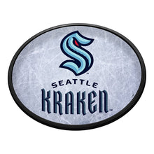 Load image into Gallery viewer, Seattle Kraken: Ice Rink - Oval Slimline Lighted Wall Sign - The Fan-Brand