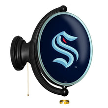 Load image into Gallery viewer, Seattle Kraken: Original Oval Rotating Lighted Wall Sign - The Fan-Brand