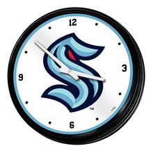 Load image into Gallery viewer, Seattle Kraken: Retro Lighted Wall Clock - The Fan-Brand