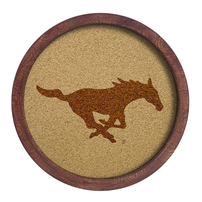 SMU Mustangs: Barrel Top Cork Note Board - The Fan-Brand