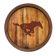 Load image into Gallery viewer, SMU Mustangs: Branded &quot;Faux&quot; Barrel Top Sign - The Fan-Brand